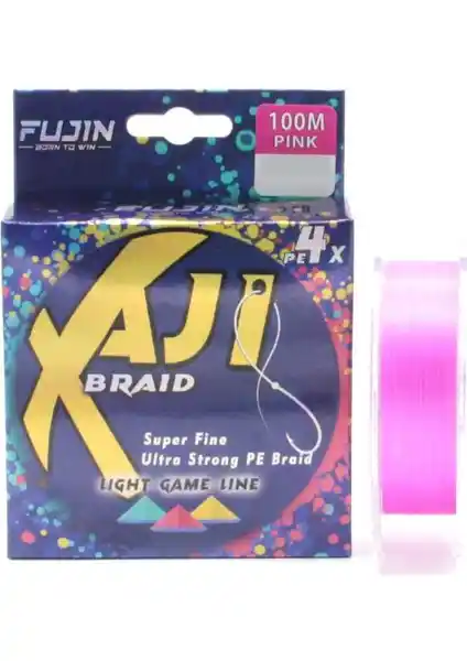 Fujin Aji Light Game Braid X4 Pembe PE Olta Misinası Balıkçılıkta Yeni Bir Dönem