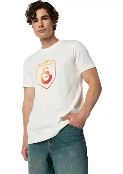 Galatasaray Kalkan Degrade 5 Yıl<dı>z Lisanslı Spor ve Günlük Tişörtü