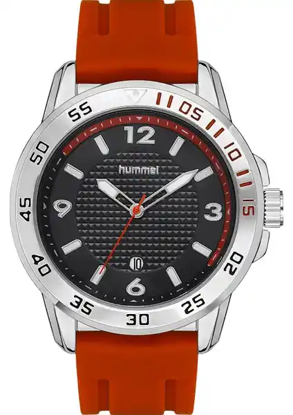 Hummel Erkek Spor Kol Saati Gümüş Kırmızı HM-3000MA-4: Dayanıklı ve Şık Tasarım