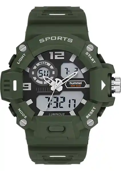 Hummel Erkek Spor Kol Saati Haki HM-1016MD-3: Dayanıklı ve Şık Tasarım