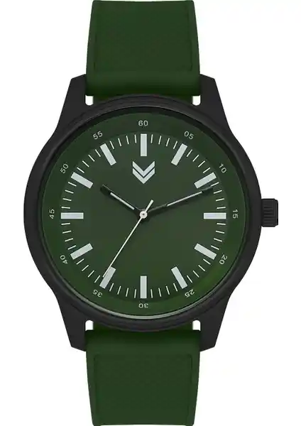 Hummel Erkek ve Kadın Spor Kol Saati Siyah ve Yeşil Renklerin Dinamik Uyumu