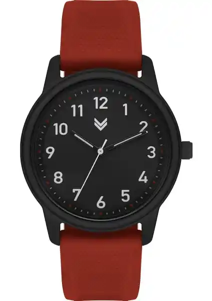Hummel Kadın ve Erkek Spor Kol Saati Siyah Kırmızı Modern Tasarım ve Dayanıklılık