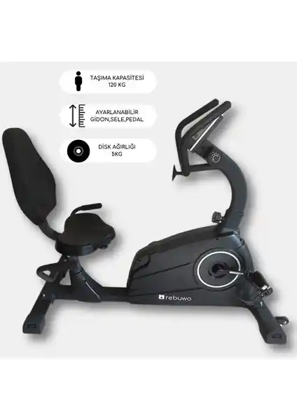 Rebuwo RZ50 Yatay Kondisyon Bisikleti: Ergonomik ve Çok Yönlü Egzersiz Cihazı