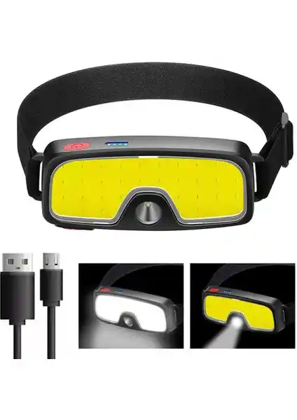 SGE Teknoloji Şarjlı COB LED 800 Lümen Kafa Lambası: Dayanıklı ve Çok Yönlü Outdoor Aydınlatma Çözümü