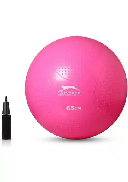 Slazenger 65 cm Anti-Burst Gymball ile Dengeli Egzersizler ve Postür Desteği