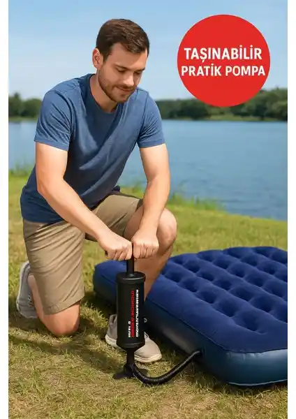 Toyfest Doublepush Hızlı Şişirme Pompası 29 cm – Çok Yönlü ve Taşınabilir El Pompası