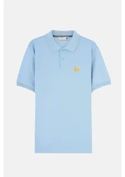 WWF Market Mavi Halkalı Ahtapot Polo Yaka T-Shirt Şıklık ve Konfor Sunar