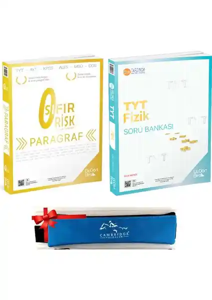 2025 TYT Hazırlık Seti ÜçDörtBeş Yayınları Paragraf ve Fizik Soru Bankası