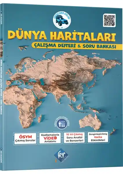 2026 TYT AYT Coğrafya Kodları Dünya Haritaları Çalışma Defteri ve Soru Bankası