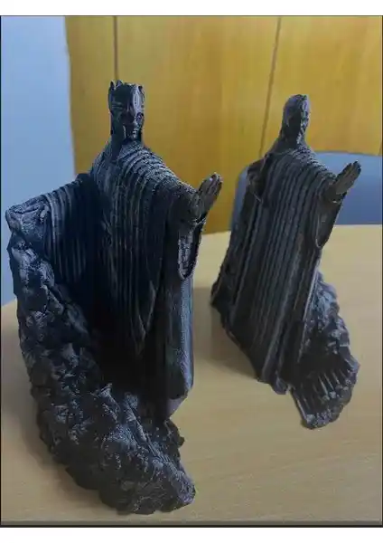 3D Argonath Figür Yüzüklerin Efendisi Sağ Sol Takım Koleksiyon ve Dekorasyon İçin