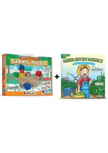 Adeda Dikkatli Puzzle 1. Kademe Çocuklar İçin Gelişim Destekleyici Eğitici Oyun Seti