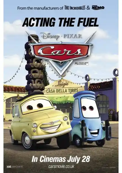 Aktüel Cars 2006 4 Poster ile Modern ve Dayanıklı Duvar Dekorasyon Çözümü