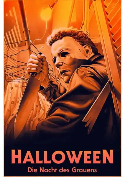 Aktüel Halloween 1978 Poster Yüksek Kalite ve Dayanıklılıkta Modern Duvar Dekoru