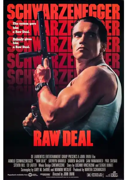 Aktüel Raw Deal (1986) Film Afişi - Dayanıklı PVC Folyo ile Şık Duvar Dekoruğu