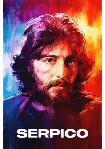 Aktüel Serpico 1973 Film Afişi Büyük Boy Dekoratif Poster