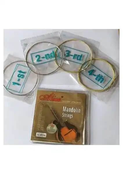 Alice AM04 Mandolin Teli: Yüksek Kaliteli Malzeme ve Uzun Ömürlü Ses Performansı