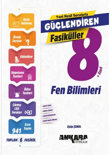 Ankara Yayıncılık 2025 8. Sınıf Fen Bilimleri Soru Bankası Detaylı İnceleme ve Değerlendirme