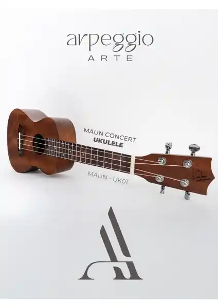 Arpeggio Arte Maun Concert Ukulele: Yüksek Kalite ve Uzun Ömürlü Performans