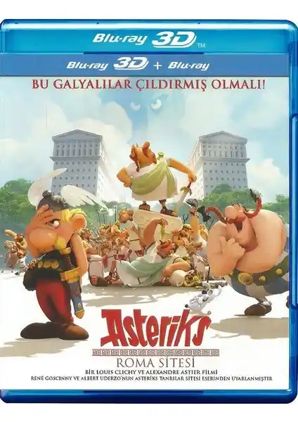 Asteriks ve Oburiks'in Roma Sitesi Macerası 3D Blu-Ray ile Yüksek Kalitede Sunuluyor