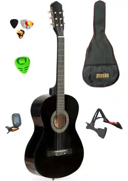 Banupo G39 Tam Boy Siyah Klasik Gitar Seti: Kaliteli Malzeme ve Ergonomik Tasarım