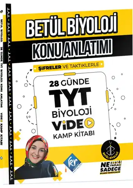 Betül Biyoloji Konu Anlatımı 28 Günde TYT Biyoloji Video Kamp Kitabı İncelenmesi