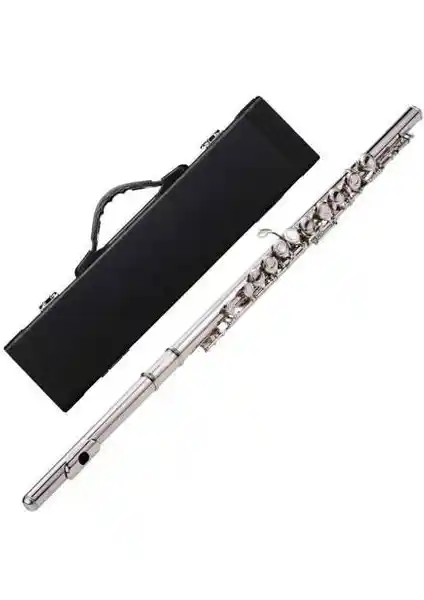 Bonson XFL-002 Gümüş Kaplama Yan Flüt Profesyonel Müzik Enstrümanı