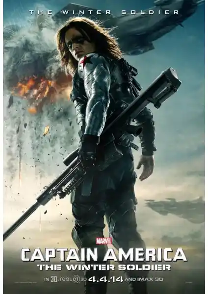 Captain America The Winter Soldier Poster - Yüksek Kaliteli Dekoratif Sanat Parçası