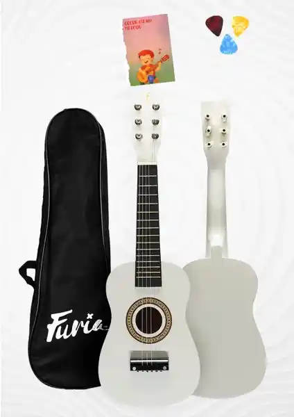 Çocuklar İçin Furia FR-23WH 6 Telli Beyaz Gitar: Ergonomik ve Şık Başlangıç Enstrümanı