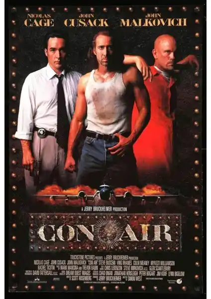 Con Air 1997 Film Afişi Büyük Boyutlu Yüksek Çözünürlüklü Dekoratif Poster