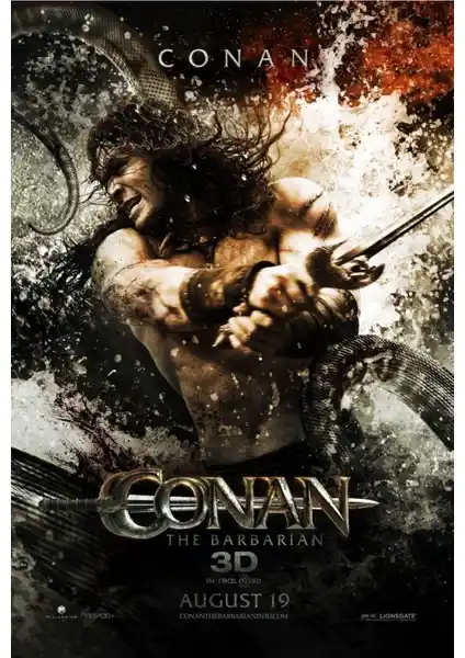 Conan The Barbarian 2011 Film Poster 70x100 cm Yüksek Çözünürlüklü Dekoratif Ürün