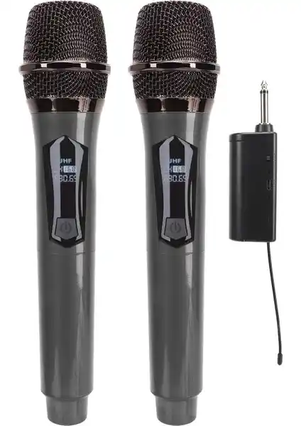 CoverZone 2 Adet Kablosuz Karaoke Mikrofonu Profesyonel ve Taşınabilir Ses Deneyimi