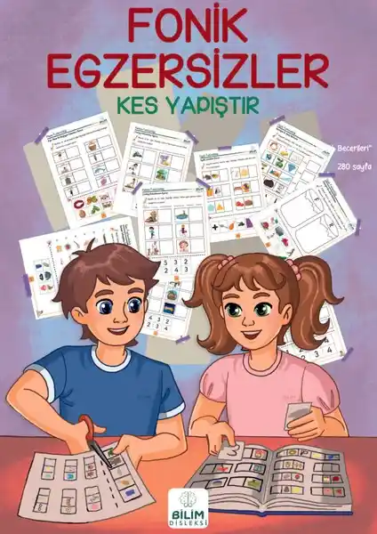 Disleksi ve Fonolojik Farkındalık Gelişimi İçin Eğlenceli Kes Yapıştır Kitabı