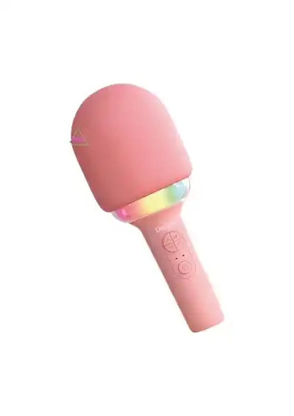 Doppler Rainbow Pembe Karaoke Mikrofonu: Modern Tasarım ve Gelişmiş Özellikler