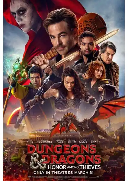 Dungeons & Dragons Honor Among Thieves Poster ile Evinize Sanatsal Dokunuşlar ve Dayanıklı Dekorasyon