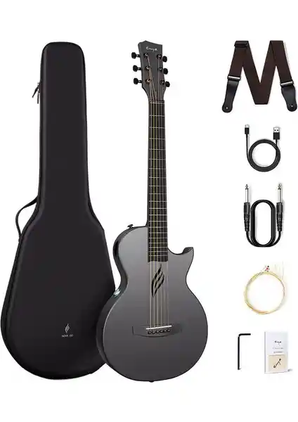 Enya Nova Go SP1 BK Elektro Akustik Gitar: Dayanıklı ve Taşınabilir Seyahat Gitarı