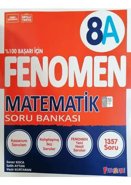 Fenomen Okul Yayınları 8. Sınıf LGS Matematik Soru Bankası Güncel ve Çözüm Odaklı