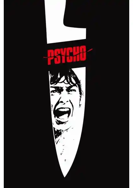 Fidelyo Tasarım Psycho (1960) Afişi: Sanat ve Dekorasyonun Şıklığını Yansıtan Özgün Parça