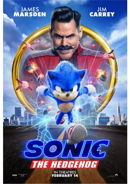 Fidelyo Tasarım Sonic The Hedgehog Poster: Yüksek Kaliteli Modern Duvar Dekoru