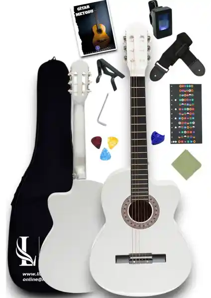 Furia CG-3901WH Klasik Gitar Modern Tasarım ve Ergonomik Özellikler ile