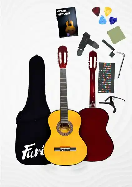 Furia CG-3902Y Klasik Gitar Yetişkinler İçin Çok Yönlü ve Kaliteli Bir Seçenek