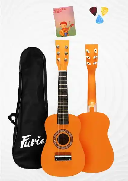 Furia FR-23OR 6 Telli Çocuk Gitarı Turuncu - Ergonomik ve Dayanıklı Başlangıç Enstrümanı