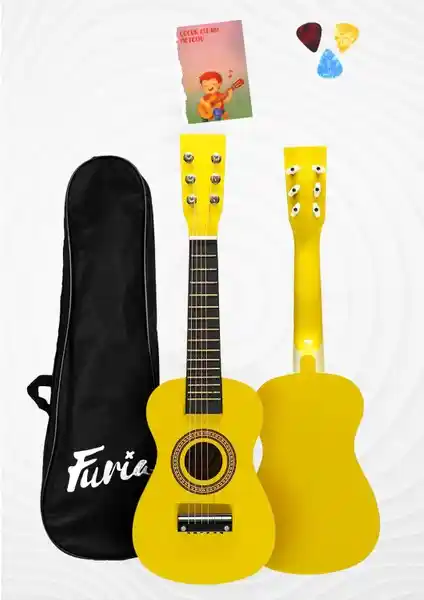 Furia FR-23Y 6 Telli Çocuk Gitarı Sarı - Ergonomik ve Hafif Tasarımıyla Müzik Sevginizi Geliştirin