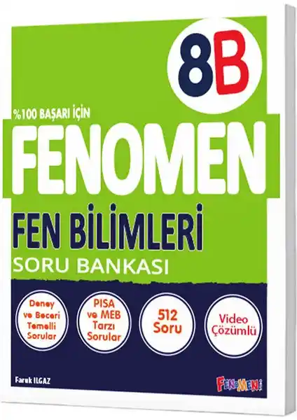 Gama Yayınları Fenomen 8. Sınıf Fen Bilimleri Soru Bankası Sınavlara Etkili Hazırlık İçin Güçlü Bir Kaynak