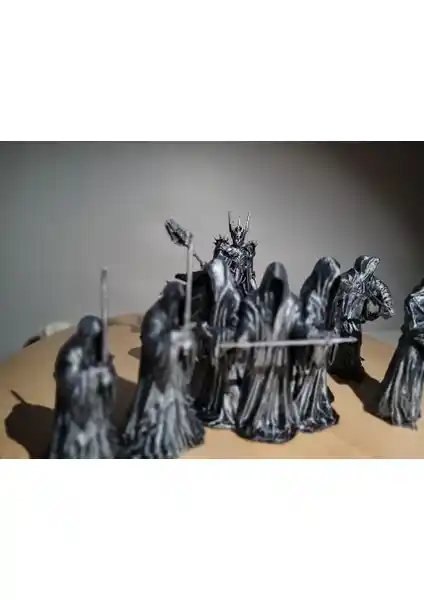 Hanart Nazgül Sauron 9'lu Figür Seti 14CM Detaylı Koleksiyon ve Dekorasyon Ürünü