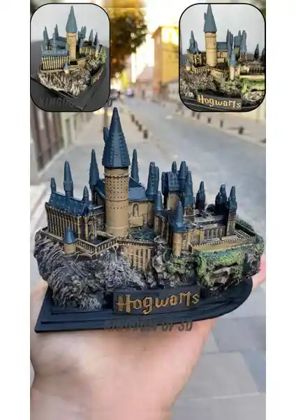 Harry Potter Hayranları İçin 3D Hogwarts Şatosu Biblo, Dekorasyon ve Hediye Seçenekleri