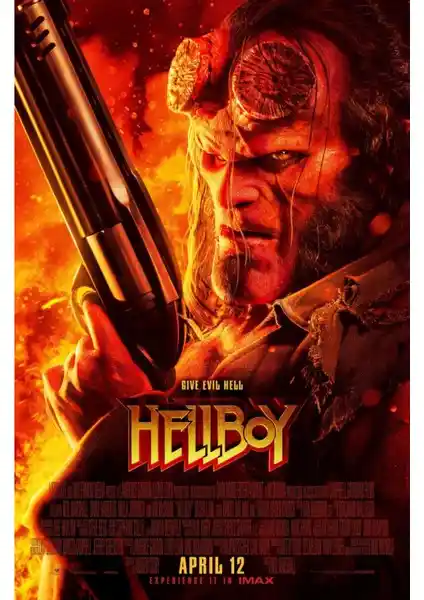 Hellboy 2019 Poster Fidelyo Tasarım ile Modern ve Dayanıklı Duvar Dekoru Ürünleri