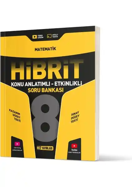 Hız Yayınları 8. Sınıf Matematik Konu Anlatımlı Etkinlikli Hibrit Soru Bankası Tanıtımı ve Özellikleri