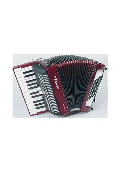 Hohner Bravo II 48 Akordeon Kırmızı - Dayanıklı ve Çok Yönlü Müzikal Enstrüman