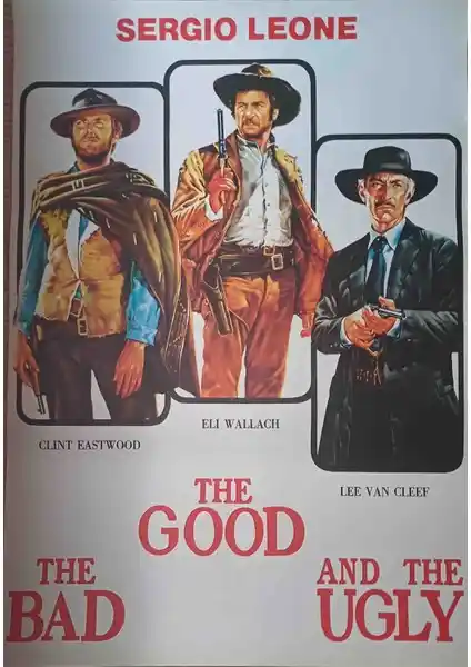 İyi Kotu Çirkin Filmi Afişi 66×97 cm Yüksek Kalite Parlak Baskı Film Severler İçin