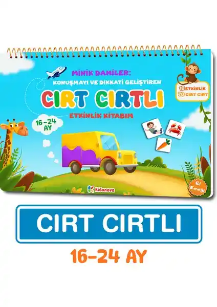 Kidonova Minik Dahiler: Çocukların Dil, Motor ve Dikkat Gelişimini Destekleyen Etkinlik Kitabı